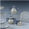 Image 8 : 22pc Japanese Ceramic Art Red Lily of the Valley Tea Set