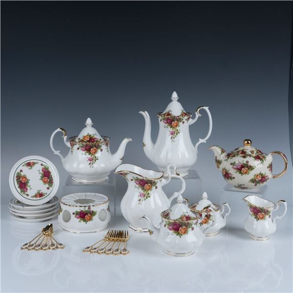 25pc Royal Albert Old Country Roses Tea Service