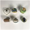 Image 2 : 6pc Porcelain Treasure Boxes