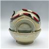 Image 2 : Snake and Apple Bowl Pottery Art