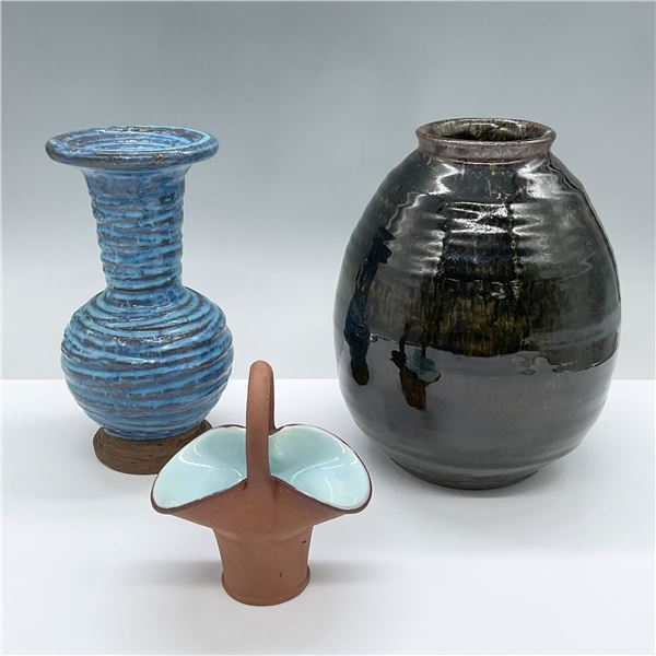 3pc Vintage Ceramic Vases