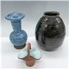 Image 2 : 3pc Vintage Ceramic Vases