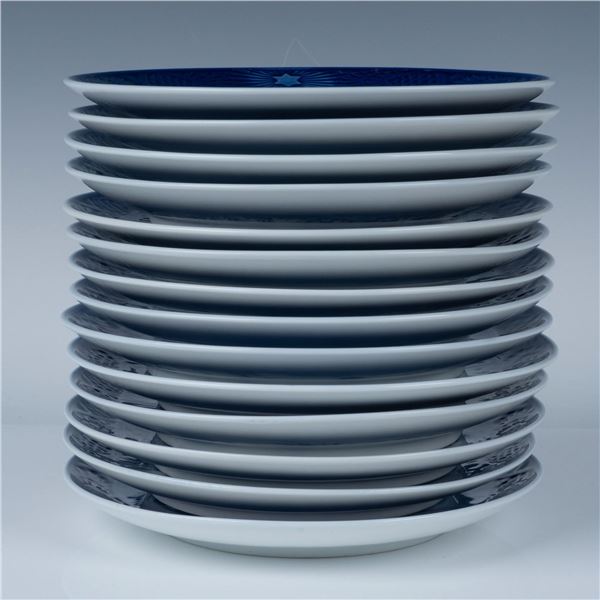 14pc Royal Copenhagen Porcelain Christmas Plates 1961 - 1989