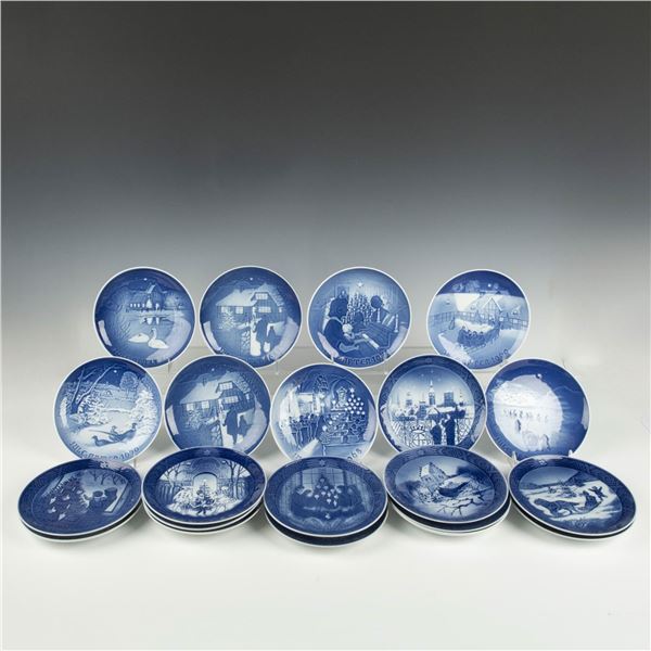21 pc Bing & Grondahl + Royal Copenhagen Porcelain Plates