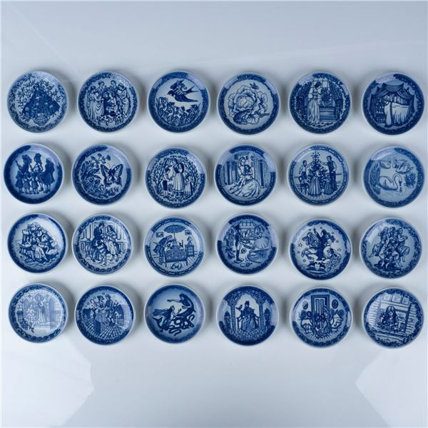 24pc Royal Copenhagen Plaquettes, Hans Christian Andersen