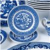 Image 2 : 26pc Blue Willow China Table Ware Grouping