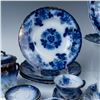 Image 2 : 71pc Flow Blue China Table Ware Grouping
