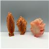 Image 1 : 3pc Pink Leaf Shaped Unscented Candles