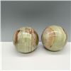 Image 2 : Pair of Kalifano Green Onyx Spheres