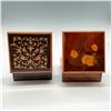 Image 2 : 2pc Wooden Lacquered Decorative Keepsake Boxes