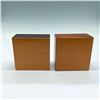 Image 4 : 2pc Wooden Lacquered Decorative Keepsake Boxes