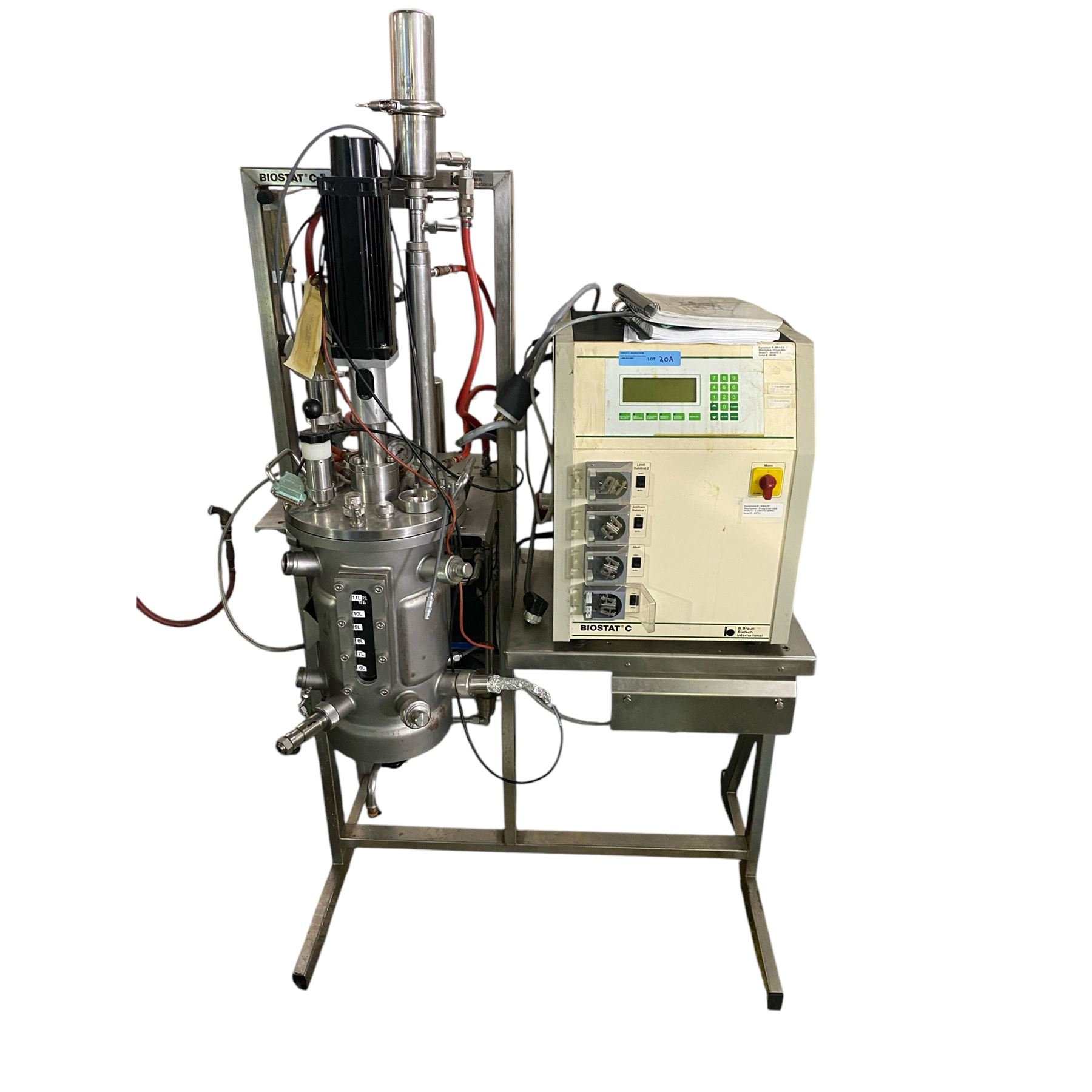 B.Braun Biotech Sartorius Biostat C 15L Stainless Steel Jacketed ...
