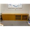 Image 2 : 5 pc office / living room furniture - Lower cabinets (56x16x31" each x2) / Wall units /book cases (2