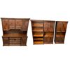 Image 1 : 4 pc solid maple office furniture - Book case / standing units (33.5x17x79") / Desk Unit (72x24x79")