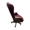 Image 2 : High back rolling buttoned leather office chair(49"H)