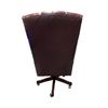 Image 3 : High back rolling buttoned leather office chair(49"H)
