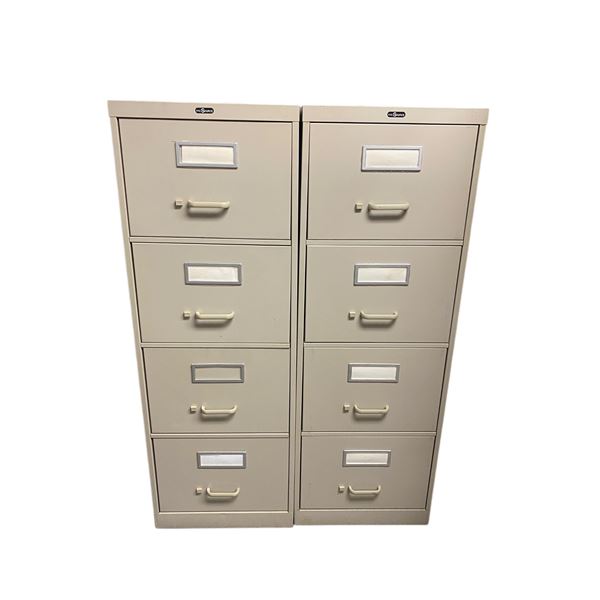 2 pc - Metal ProSource filing cabinets (18x27x52 )