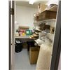 Image 1 : Room lot - Contents of room including hazardous sticker rolls, packing peanuts, misc. size cardboard
