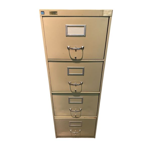 Metal filing cabinet