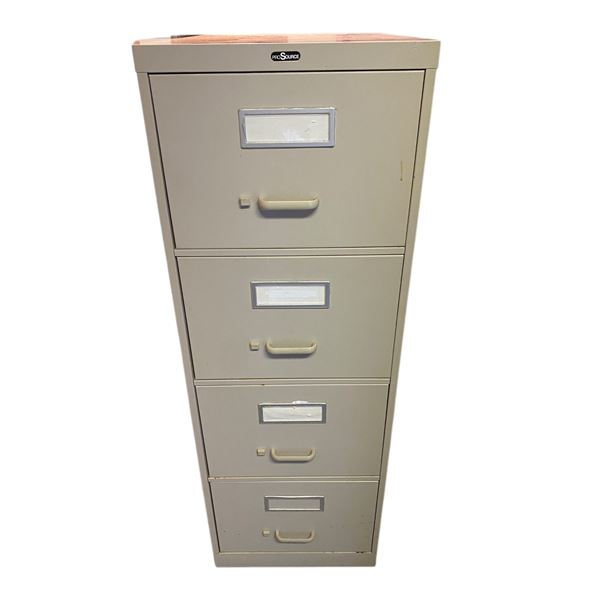 Metal filing cabinet