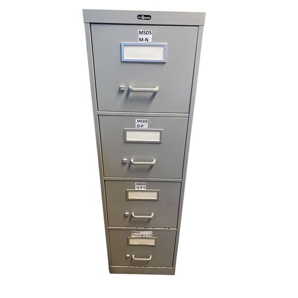 Metal filing cabinet