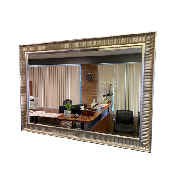 Framed mirror (51x36")