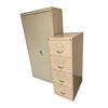 Image 2 : 2 pc - Metal filing cabinet and metal cabinet