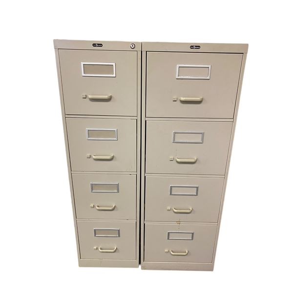 2 pc - Metal filing cabinets