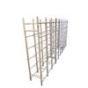 Image 2 : 13 pc - x3 wood book cases & x10 white racks (68x45x17")