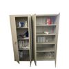 Image 2 : 2 pc - Metal 2 door cabinets (30x18x74" approx.)