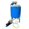 Image 1 : Industrial 304 stainless inside, jacketed 2000L bioreactor w/ overhead 75rpm stir motor - (65x105") 