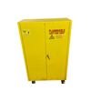 Image 1 : Flammable Hazardous Materials Storage cabinet + contents - (43x19x65")
