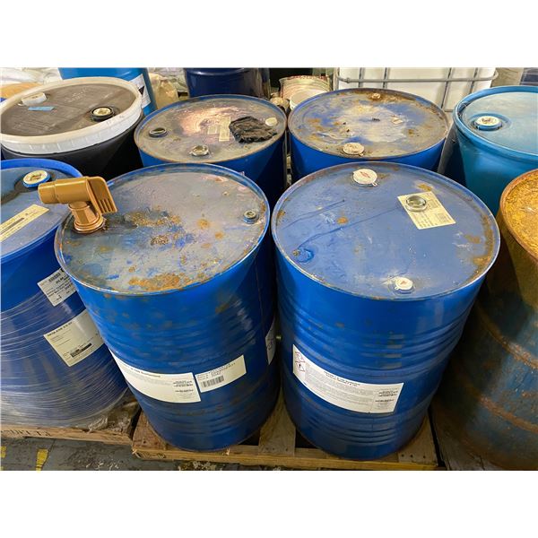 Pallet - 55G drum Mobil Isopar / x3 55G drums Troton X-100 Surfactant (One w/ spout)