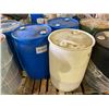 Image 1 : Pallet - 55G drum 12% Sod Hypochlorite / x2 unknown 55G drums (Plastic drums)
