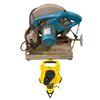 Image 1 : Makita 14" metal chop saw w/ 100' Stanley Power Winder Measuring tape