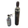 Image 1 : 2 pc - Hydrogen tank w/ regulator and C-25 (argon / Co2 mixture) tank