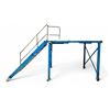 Image 1 : Steel rolling platform w/ stairs - (165x42x109")