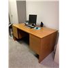 Image 2 : Wooden 4 drawer office desk (desk only)