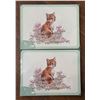 Image 2 : 3 pc - Wrendale Designs Placemats (x8) & Bronze footed tray (15x10x2.5")
