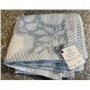Image 2 : 2 pc - Indaba "Salinas" Sky blue table cloth (60x104") w/ Indaba "Maeve" Mist table runner (14x108")