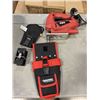 Image 2 : BIN OF SKIL JIGSAW, TOOL POUCHES AND DADO BLADE