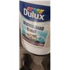 Image 2 : 0NE 16.5 LITRE PAIL OF DULUX WEATHER GAURD PAINT AND 4 GAL PAIL OF RUBBER TLE AND STAIR TREAD GLUE
