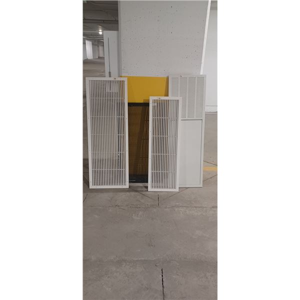 4- NEW MISC VENT COVERS 18"X49", 13 3/4 "X42", 50"X16", 38"X21 1/2"