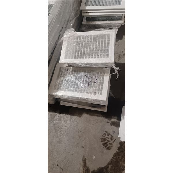 10 EACH LOUVERED AIR VENTS MOST ARE 8'X12"