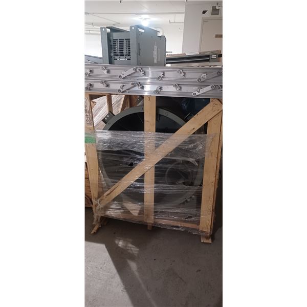 AIR MAKE UP VAN 33" C/W TWO 53'X53' LOUVERS, HARMONIC GREENHECK FILTER AND INLINE FAN
