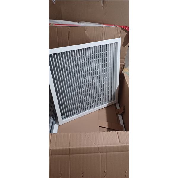 4 EACH PRICE INDUSTRIES 24'X24" LOUVERED VENT COVERS