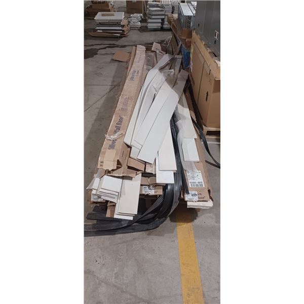 LARGE QTY OF JOHNSONITE RUBBER BASE BOARDS MOSTLY MIST COLOR 4 1/2"X 98"  SOME 6" AND OTHER COLORS