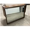 Image 13 : Mid Century Satin Walnut Diamond Front Lowboy 6 Drawer Dresser - Approx: 59.5x19" & 32"T
