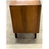Image 3 : Mid Century Satin Walnut Diamond Front Lowboy 6 Drawer Dresser - Approx: 59.5x19" & 32"T