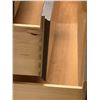 Image 5 : Mid Century Satin Walnut Diamond Front Lowboy 6 Drawer Dresser - Approx: 59.5x19" & 32"T